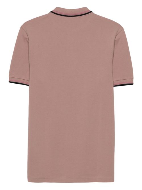 Polo manica corta con doppio bordino e logo ricamato FRED PERRY | M3600U89